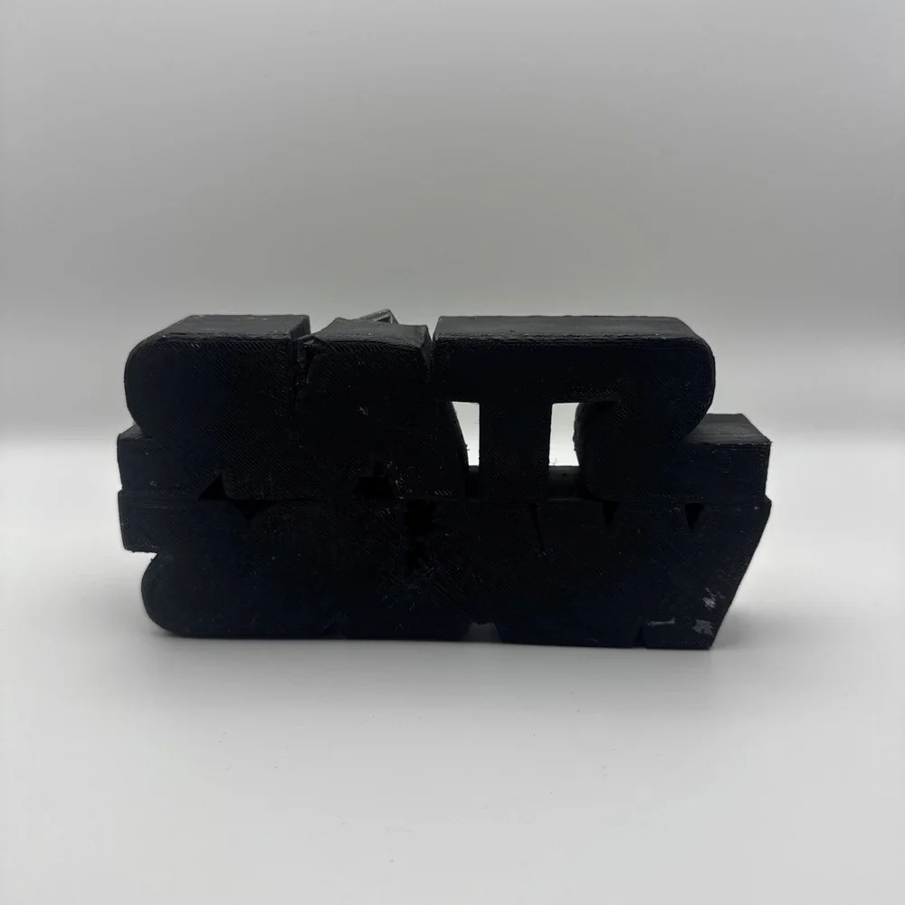 3D Printed Star Wars Logo w/ TIE Fighter – 6